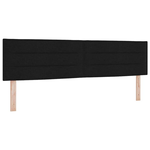 vidaXL Tăblie cap cu headboard Negru 180 cm Piele artificială