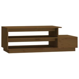 vidaXL Măsuță de cafea, maro miere, 120x50x40,5 cm, lemn masiv de pin