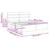 vidaXL Cadru de pat cu headboard Beton 180 x 200 cm Lemn de pin masiv
