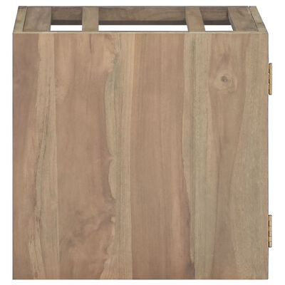 vidaXL Dulap de baie suspendat, 46x25,5x40 cm, lemn masiv de tec