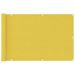 vidaXL Paravan de balcon, galben, 90 x 400 cm, HDPE