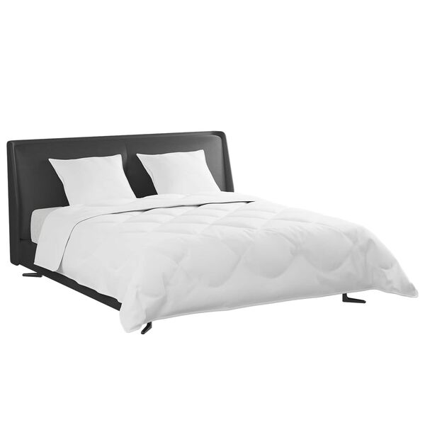 vidaXL Set de Pături cu pernă 3 pcs Alb Pene de rață