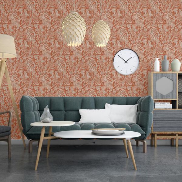 DUTCH WALLCOVERINGS Tapet &bdquo;Mae&rdquo;, portocaliu și bej