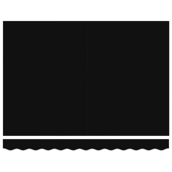 vidaXL Cortina Retractabilă Negru 350 x 250 cm Stofă și Metal