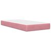 vidaXL Cadru de pat cu saltea cu headboard Roz 80 x 200 cm Catifea