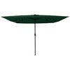 vidaXL Parasol de Grădină Verde și Negru 295 x 295 x 245 cm