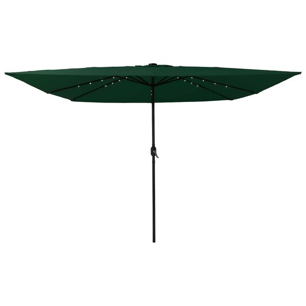 vidaXL Parasol de Grădină Verde și Negru 295 x 295 x 245 cm