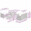 vidaXL Set de canapele pentru grădină 9 pcs Beige și gri deschis