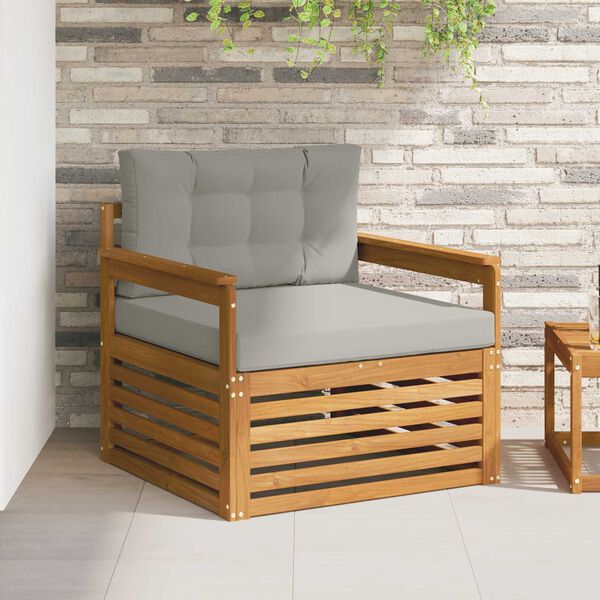 vidaXL Set de canapele de exterior Lemn de acacia solid și poliester