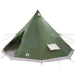 vidaXL Cort Tipi cu acoperiș Verde 560 x 560 x 300 cm tafta
