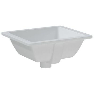 vidaXL Chiuvetă de baie, alb, 36x31,5x16,5 cm, pătrată, ceramică
