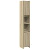 vidaXL Dulap de baie, stejar sonoma, 30x30x183,5 cm, PAL