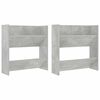 vidaXL Pantofare de perete, 2 buc., gri beton, 60x18x60 cm, PAL