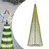 vidaXL Pom de Crăciun LED 688 LED-uri colorate 300 cm