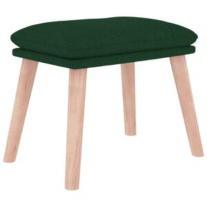 vidaXL Taburet, verde &icirc;nchis, 45x29,5x35 cm, material textil