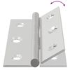 vidaXL Hinge Simplu 2 pcs Argintiu 58 x 35 x 1 mm Oțel