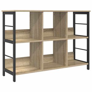 vidaXL Raft pentru cărți 6 niveluri 102 x 32 x 72,5 cm Lemn prelucrat