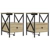 vidaXL Dulap de noapte 2 buc. Stejar Sonoma 41,5 x 40,5 x 55 cm