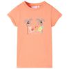 vidaXL Tricou pentru copii, piersică, 128