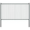 vidaXL Panou de gard Woerden cu st&acirc;lpi din oțel 1,7x0,75 m antracit
