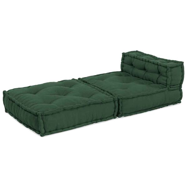 vidaXL Unitatea de sofa modulară verde 70x70x54 țesătură