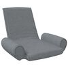 vidaXL Scaun de podea pliabil, gri deschis, material textil