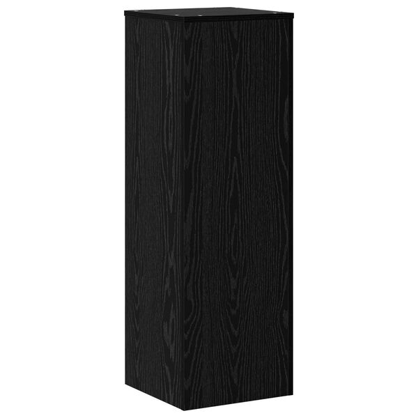 vidaXL Suport pentru plante Stejar Negru 33 x 33 x 100 cm