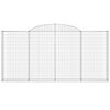 vidaXL Coșuri gabion arcuite 25 buc, 300x30x140/160cm, fier galvanizat