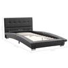 vidaXL Cadru de pat, negru, 200 x 90 cm, piele artificială