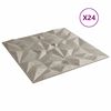 vidaXL Panouri de perete 24 buc. Beton 50x50 cm XPS 6 m&sup2; ametist