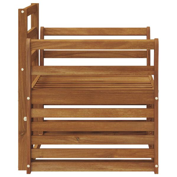 vidaXL Set de canapele de exterior natural 75,5 x 63 x 73 cm