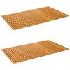 vidaXL Covoraș de baie 2 buc. natural 100 x 60 cm Lemn Solid de Acacia