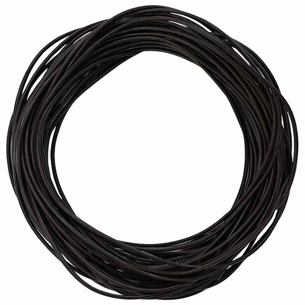 vidaXL Cord din Piele Maro &icirc;nchis &Oslash;1 mm x 5 m Piele