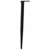 vidaXL Picioare de masă consolă formă conică 4 buc. negru 72-73 cm oțel