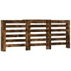 vidaXL Mască pentru calorifer stejar fumuriu 205x21,5x83,5 cm lemn