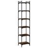 vidaXL Bibliotecă 6 niveluri, stejar maro 40x30x188 cm, lemn prelucrat