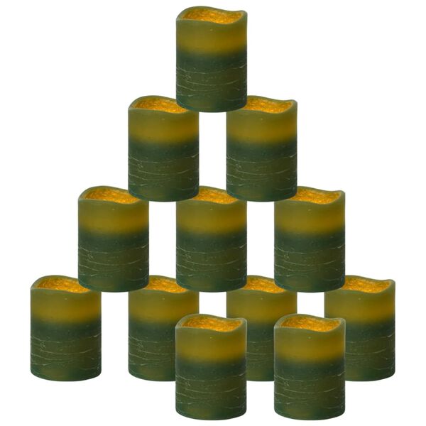 vidaXL Lum&acirc;nări LED fără flacără cu telecomandă 24 buc. alb cald