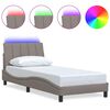 vidaXL Cadru de pat fără saltea Hanko Taupe 80x200 cm țesătură