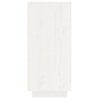 vidaXL Servantă,alb, 60x34x75 cm, lemn masiv de pin