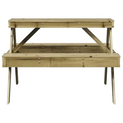 vidaXL Masă de picnic, 105x134x75 cm, lemn impregnat de pin