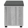 vidaXL Bancă pentru hol cu pernă cu ușă Gri Sonoma 60 x 38 x 46 cm