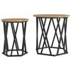 vidaXL Masă de cafea 2 pcs Stejar Artizanal 50 x 50 x 50 cm