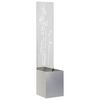 vidaXL Ecran de intimitate pentru grădină Floral Argintiu 32 x 140 cm