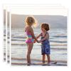 vidaXL Rame foto colaj pentru perete, 3 buc., alb, 50x50 cm, MDF