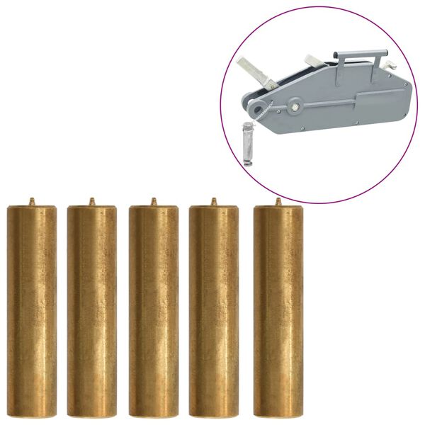vidaXL Pini forfecare pentru 1600/3200 kg Funie ridicare 5 buc. alamă