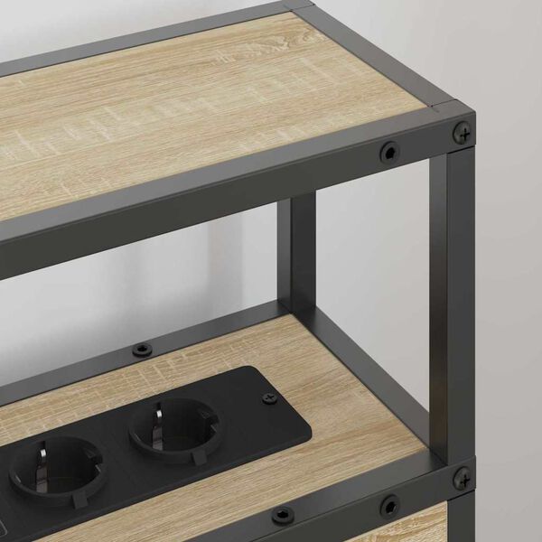 vidaXL Tăblie de depozitare cu raft Stejar sonoma 75 cm Lemn compozit