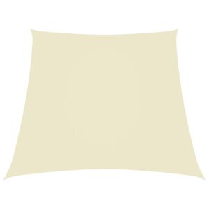 vidaXL Parasolar, crem, 2/4x3 m, țesătură oxford, trapez