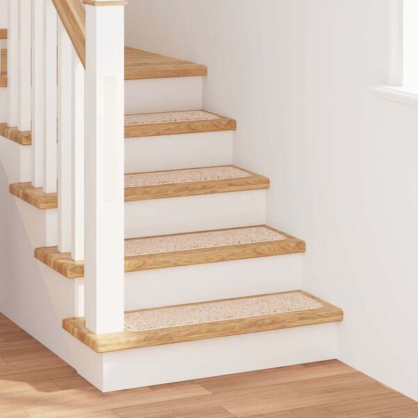 vidaXL Tălpici Antiderapante pentru Trepte 15 pcs Crem 75 x 20 cm PP