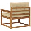 vidaXL Canapea Medie pentru Exterior Lemn Solid de Acacia natural