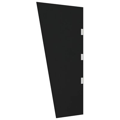 vidaXL Panou lateral copertină ușă negru 50x100 cm sticlă
